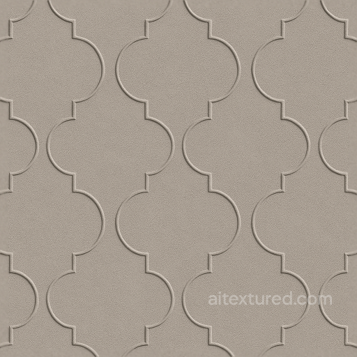Minimalist Quatrefoil Wallpaper With Matte Finish seamless Wallpaper PBR texture