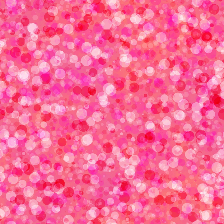 Watercolor with Vibrant Pink and Red Circles Pattern seamless PBR texture preview