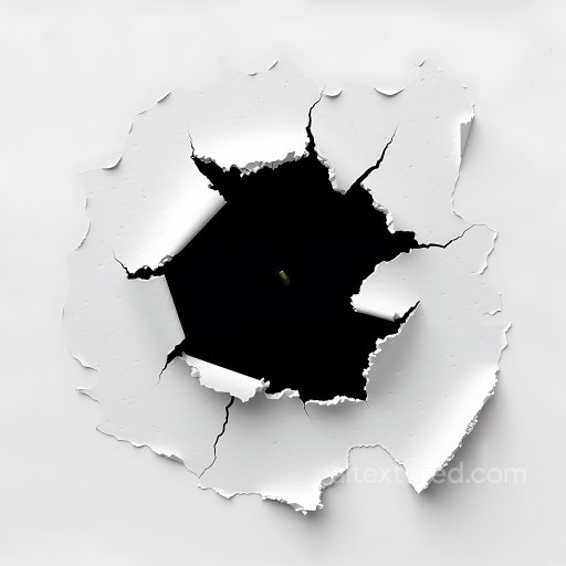 Cracked and Holed White Paint PBR Texture with Jagged Fractures seamless Cracked & Holes PBR texture