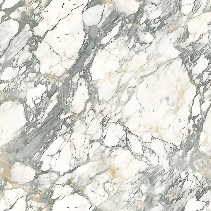 Arabescato Corchia White Marble with Elegant Veins seamless PBR texture preview