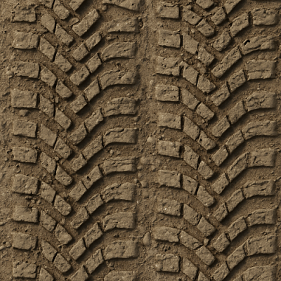 Seamless PBR Tire Print Textures for Realistic 3D Modeling and Rendering