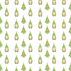 seamless Seamless 3D PBR Texture with Cute St Patrick Gnome Pattern in Green and Orange texture 8k free download PBR