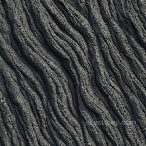 Natural Basalt Flow Texture seamless Lava PBR texture
