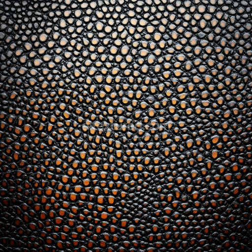 Seamless 3D PBR Reptilian Skin Texture Featuring Black Scales and Brown Underlayers