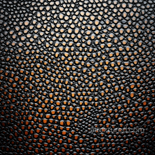 Reptilian Skin Texture Featuring Black Scales and Brown Underlayers seamless Skin PBR texture
