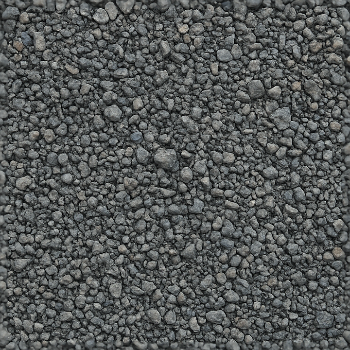 Of Gravel Ground With Basalt Gravel And Gravel Fragments Mix seamless PBR texture preview
