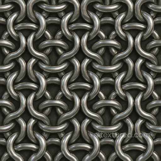 Of Metallic Sheen Chainmail With Welded Rings seamless Chainmail PBR texture