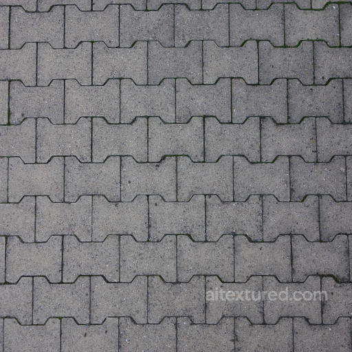 Seamless Concrete Interlocking Paving Texture PBR 4K seamless Concrete PBR texture