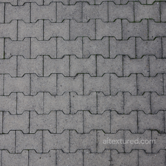 Seamless Concrete Interlocking Paving Texture PBR 4K Concrete texture preview