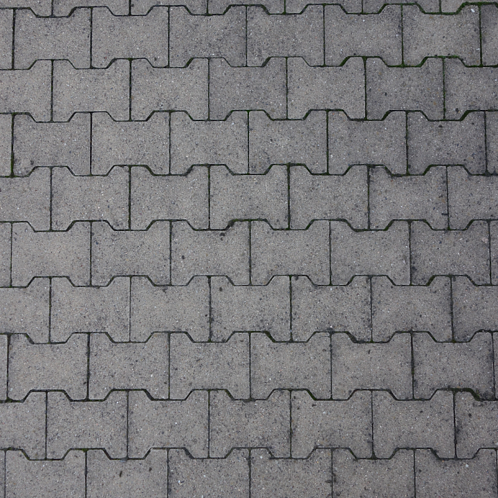 Concrete Interlocking Paving seamless PBR texture preview