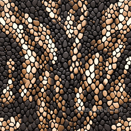 Reptilian Skin Texture With Glossy Scale Details And Organic Patterning seamless Skin PBR texture