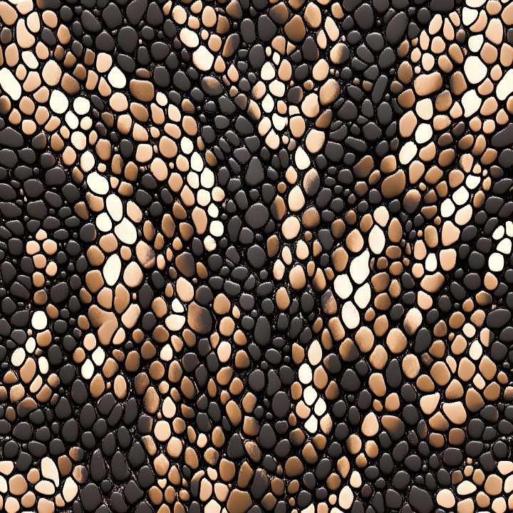 Reptilian Skin With Glossy Scale Details And Organic Patterning seamless PBR texture preview