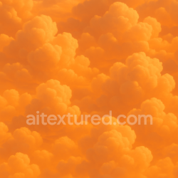 seamless Seamless 3d texture pbr 8k of layered sunset orange cloud clusters texture 8k free download PBR
