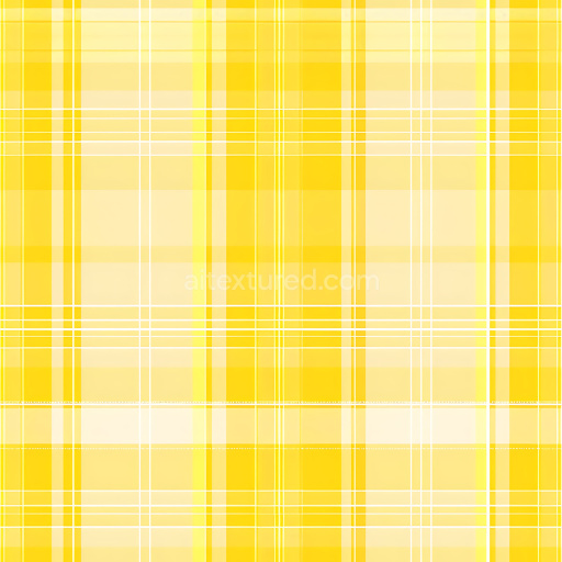 Seamless 3D PBR Texture of Yellow Plaid Metal Panels with Fine Line Grid
