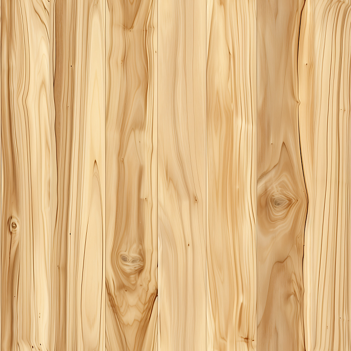 Light Pine Wood Planks with Natural Knots and Grain seamless PBR texture preview