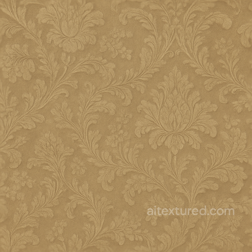 Wallpaper With Vintage Brocade Damask Embossed Matte Finish seamless Wallpaper PBR texture