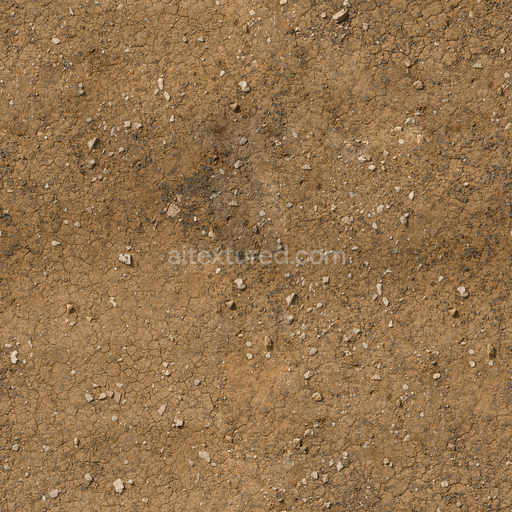 Dry Ground Rocks — Rocks Cracked Ground Cracked Ground Dry — PBR seamless 3D texture