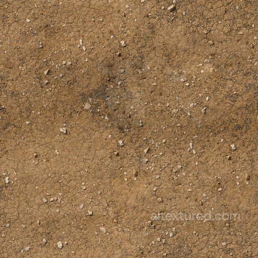Dry Ground Rocks seamless Ground surface PBR texture