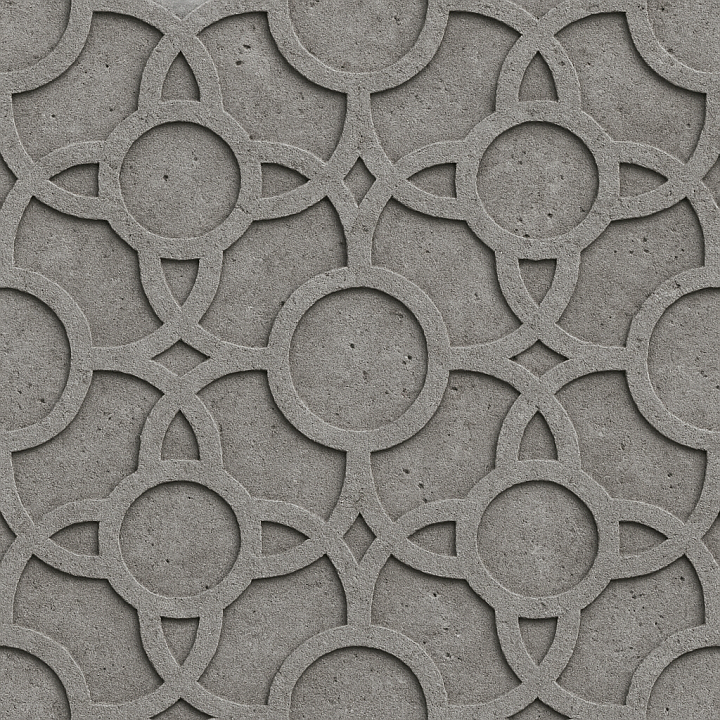 Patterned Concrete seamless PBR texture preview