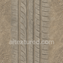 seamless Seamless 3d texture pbr 8k gravel track tire tread with shallow tread and dust trail effects for dry surface vehicle tires texture 8k free download PBR