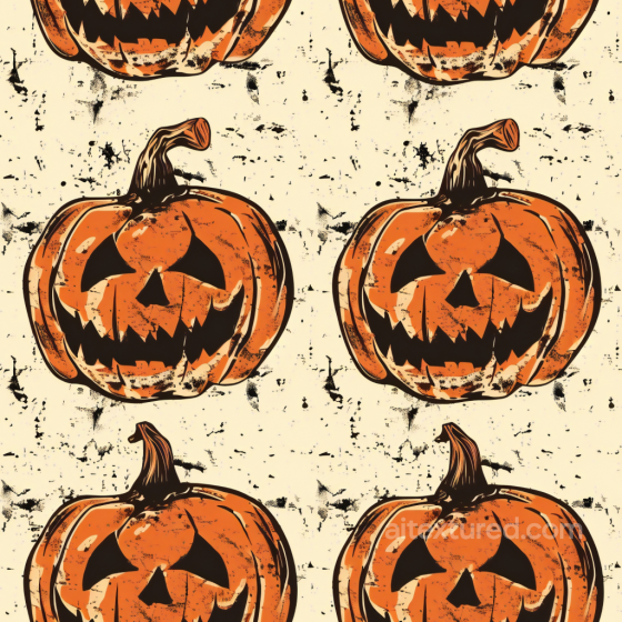 Vintage Halloween Jack-o'-Lantern Pumpkin Pattern Texture Vintage Halloween texture preview