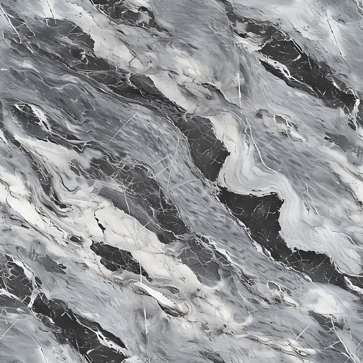 Grigio Carnico Marble with Dynamic White and gray Veins seamless PBR texture preview