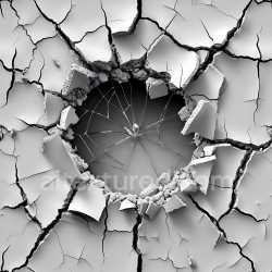 seamless Seamless 3D Cracked Plaster PBR Texture Featuring Deep Holes and Fragmented Surfaces texture 8k free download PBR