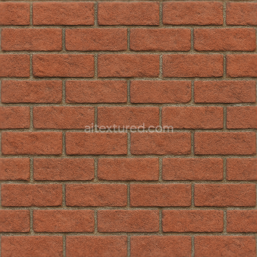 Seamless red brick 3d texture pbr 8k photorealistic wall surface