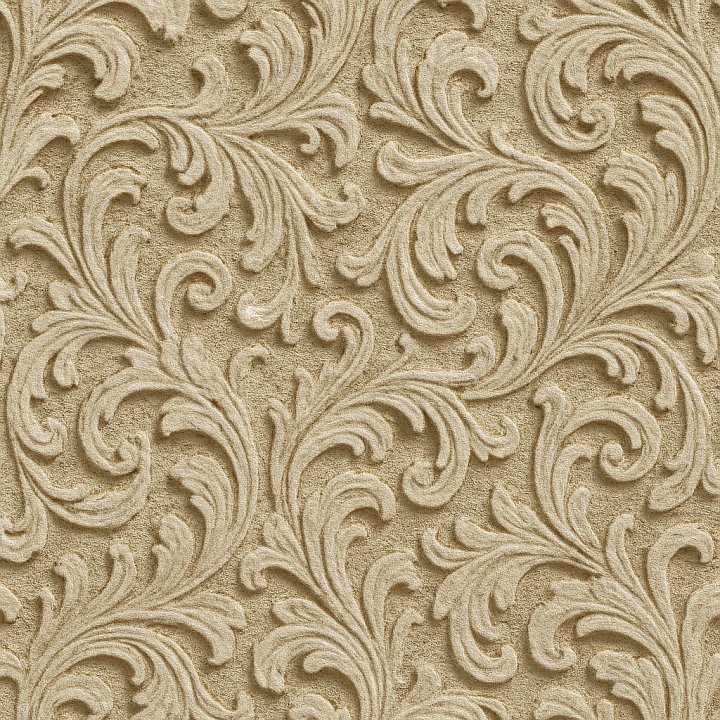 Ornate Limestone seamless PBR texture preview