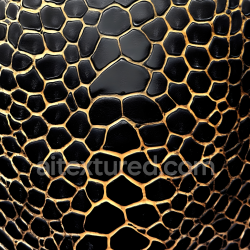 seamless Seamless 3D PBR Texture of Glossy Black Reptilian Skin with Distinct Scale Pattern texture 8k free download PBR