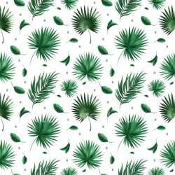 Pattern Bundle - Seamless 3D Pattern PBR Texture Featuring Realistic Tropical Green Leaves and Balanced Re… texture preview