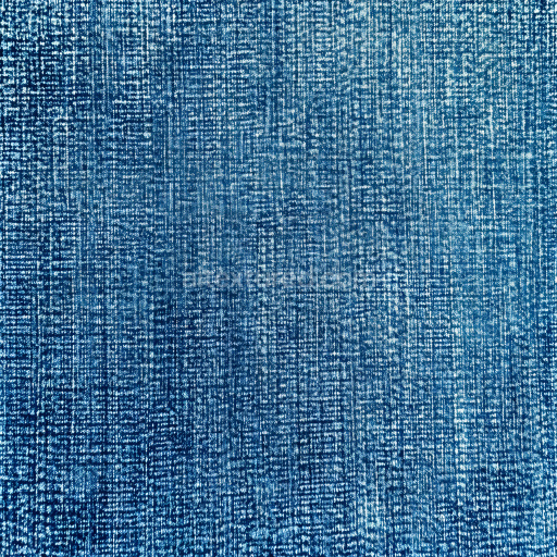 Seamless 3D Cracked Denim Fabric PBR Texture with Worn Blue and White Detailing