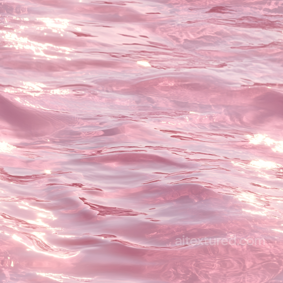 Pink Water Surface Seamless Texture with Gentle Wave Patterns Water texture preview
