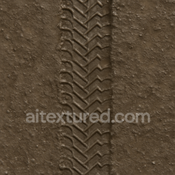 seamless Seamless 3d texture pbr 8k wet tire print wet mud track wet soil print tire track wet wet asphalt mark texture 8k free download PBR