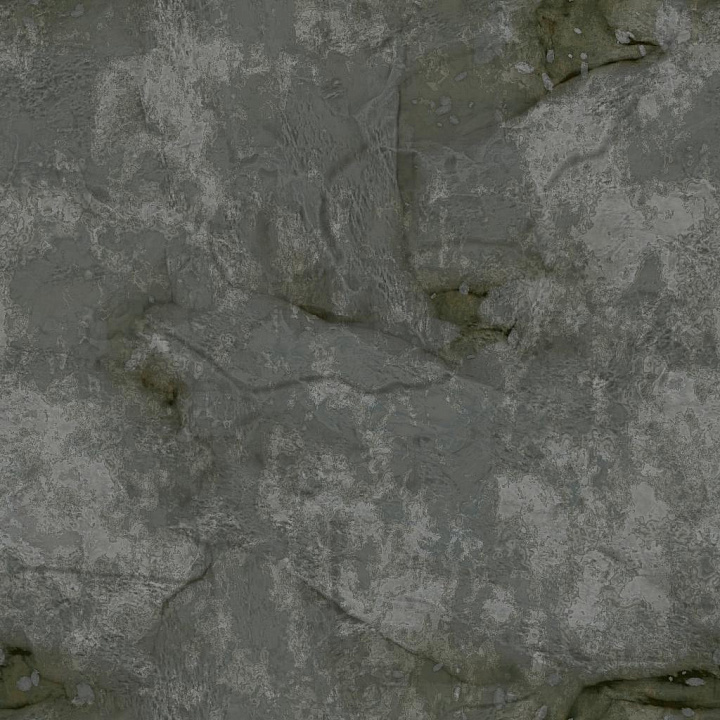 Concrete with Cracks and Mold seamless PBR texture preview