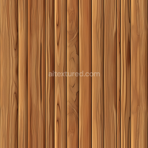 Seamless 3D PBR Light Knotty Pine Wood Plank Texture with Natural Grain and Knots