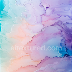 seamless Seamless 3D Alcohol Ink PBR Texture with Soft Pastel Swirls and Fluid Color Transitions texture 8k free download PBR