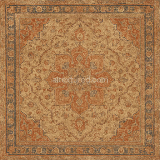 Aged Oriental Carpet Texture Seamless 1024X1024