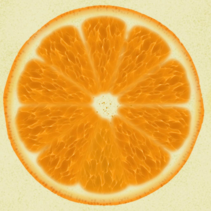 Orange Slice seamless PBR texture preview