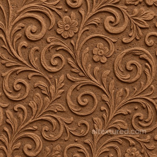 Ornate Clay Soil Seamless Texture seamless Sand-soil PBR texture