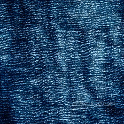 Cracked Denim Fabric Texture With Blue Worn Pattern seamless Denim jeans PBR texture