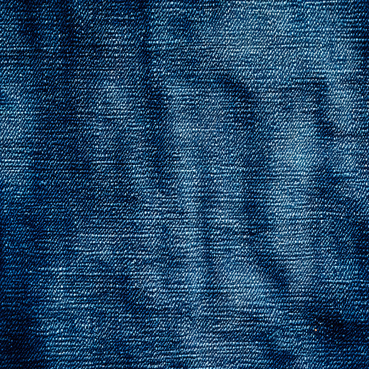 Cracked Denim Fabric With Blue Worn Pattern seamless PBR texture preview