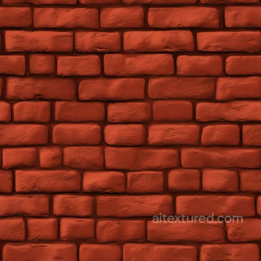 Cracked Red Brick Wall Seamless Texture with Rough Surface seamless Brick PBR texture