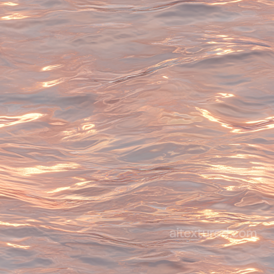 Water Texture Featuring Soft Sunset-Colored Reflective Waves Water texture preview