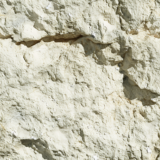 Light Beige Rough Cliff Rock PBR Texture with Natural Cracks and Erosion Stone texture preview
