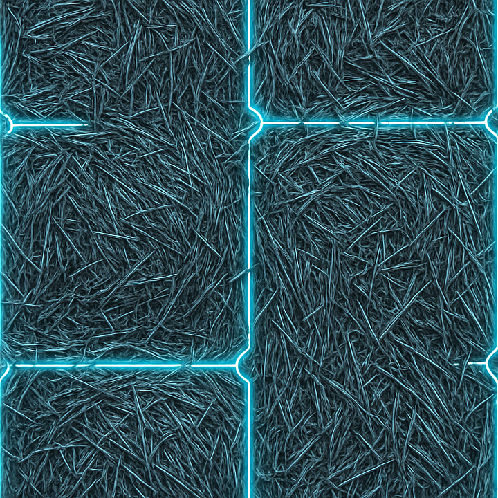 Futuristic Straw Bale seamless PBR texture preview