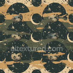 seamless Seamless 3D Stylized Desert Space Camouflage PBR Texture with Celestial Patterns texture 8k free download PBR