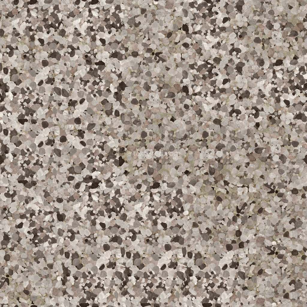 Seamless gravel texture with a natural appearance