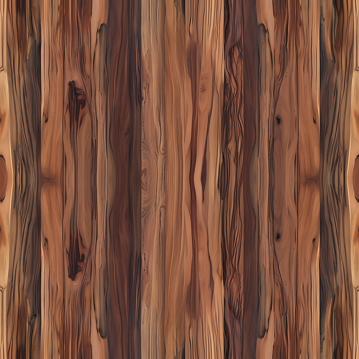 Rustic Reclaimed Wood Planks with Distinct Grain and Knots seamless PBR texture preview