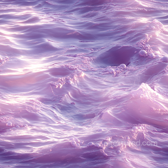 Water Texture of Stylized Lavender Ocean Surface with Soft Foamy Waves Water texture preview